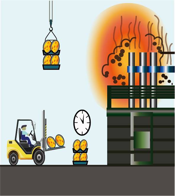 A cartoon picture about the precautions before use.